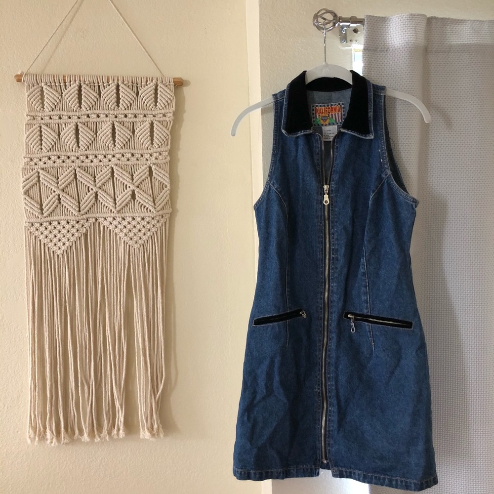vintage denim dress!